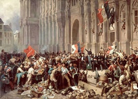 république proclamée devant hôtel de ville de paris